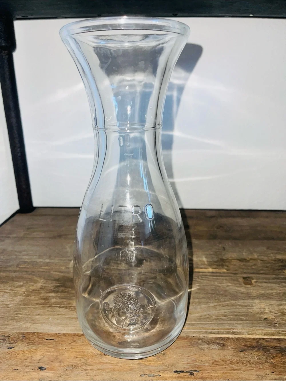 Bormioli Rocco Misura 1 Litro Glass Wine Carafe Decanter Made in Italy Vintage